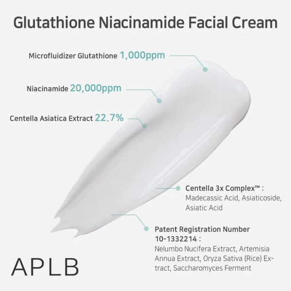 APLB Glutathione Niacinamide Facial Cream 55ml For Sale