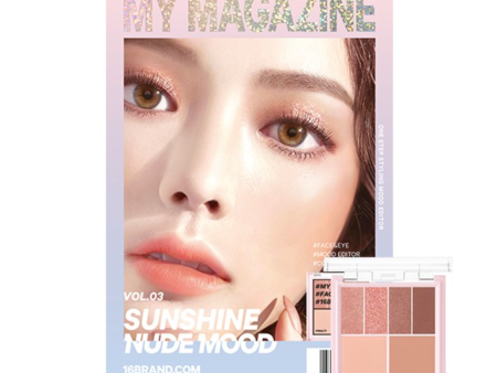 16 BRAND My Magazine Multi Palette (Vol.03  Sunset Nude Mood) 8g 韩国16 BRAND 迷你杂志彩妆盘 (Vol.03 肉桂奶茶) 8g Cheap