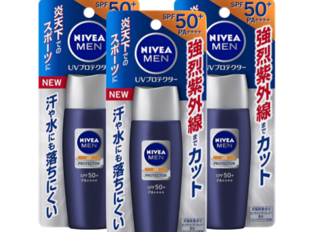 [ 3 FOR $30 ] NIVEA Men UV Protector SPF50+ PA++++ 40ml [ 3支装$30 ] 妮维雅 超强控油防汗男士防晒霜 SPF50+ PA++++ 40ml Discount