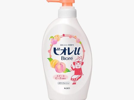 Biore Peach Body Wash 480mL For Cheap