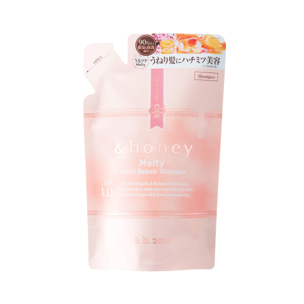 &HONEY Melty Moist Repair Shampoo Refill 日本&Honey 玫瑰蜂蜜柔润保湿修护洗发水 补充装 350ml Online now