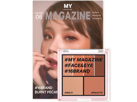 16 BRAND My Magazine Multi Palette (Vol.06 Burnt Pecan Mood) 8g 韩国16 BRAND 迷你杂志彩妆盘 (Vol.06 焦香核桃) 8g Online Sale