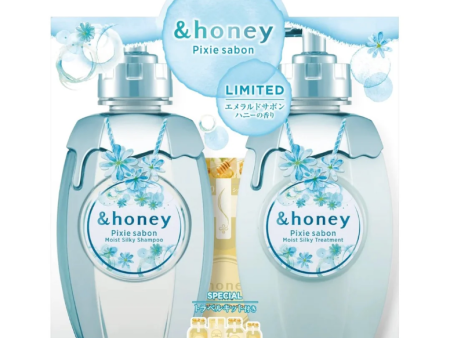 &HONEY Pixie Savon Moist Silky Shampoo Conditioner Set 日本&HONEY 皂香限定深层修护洗护发套装 440ml Sale