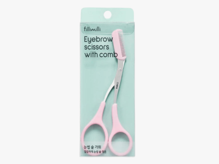 FILLIMILLI Eyebrow Scissors With Comb 1pc For Discount