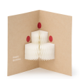 MUJI Christmas Wishes Honeycomb Paper Message Card For Cheap