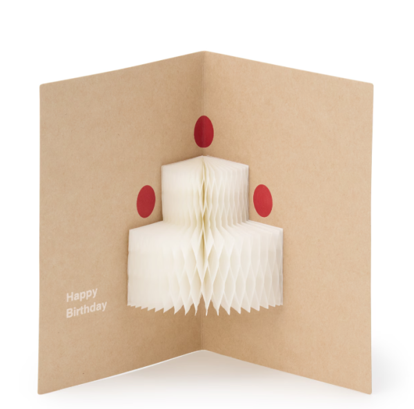 MUJI Christmas Wishes Honeycomb Paper Message Card For Cheap