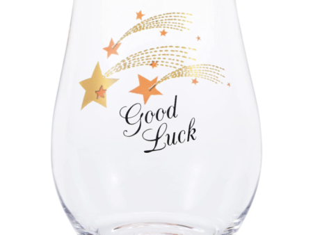 ADERIA Message  Good Luck  Glass Tumbler 日本ADERIA “Good Luck” 平底玻璃杯 360ml For Cheap