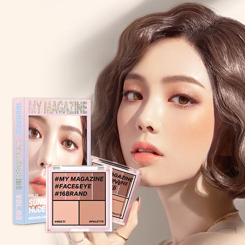 16 BRAND My Magazine Multi Palette (Vol.03  Sunset Nude Mood) 8g 韩国16 BRAND 迷你杂志彩妆盘 (Vol.03 肉桂奶茶) 8g Cheap