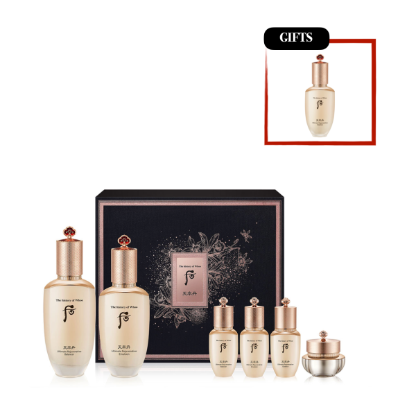 [Pre-Order] THE HISTORY OF WHOO Ultimate Rejuvenating 2pcs Set (Gift Included) [提前预定] 韩国后 天率丹和率美肌礼盒 (附赠品) Discount