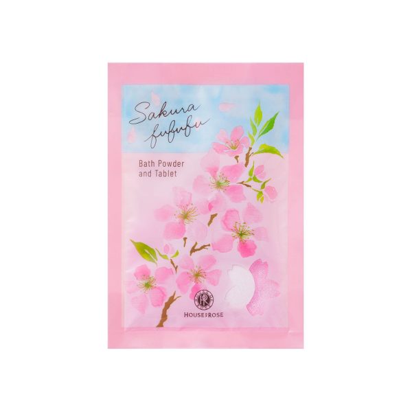 HOUSE OF ROSE Sakura Fufufu Bath Powder and Tablet 35g 玫瑰屋 樱花季节限定 樱花浴粉片 For Sale