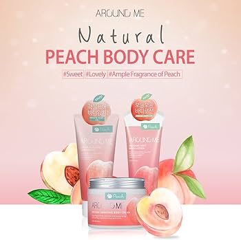 Around Me Natural Scrub Body Wash Peach 200ml For Cheap