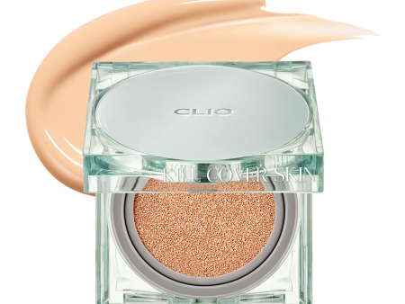 CLIO Kill Cover Skin Fixer Cushion SPF50+ PA+++ (23N Ginger) 珂莱欧 亲肤定妆遮瑕薄荷气垫 SPF50+ PA+++ (23N 自然色) 15g Online Sale