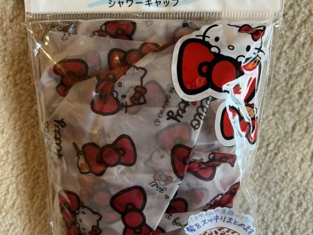 Daiso Sanrio Hello Kitty Shower Cap on Sale