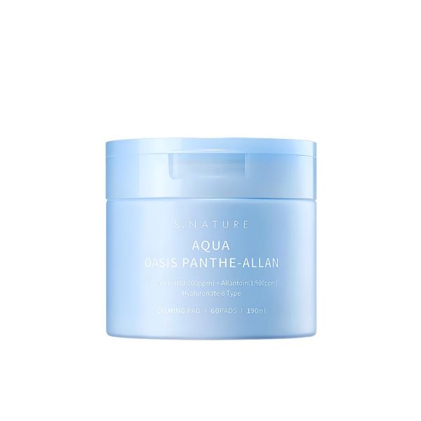 S. NATURE Aqua Oasis Panthe-Allan Calming Pad 60pcs box 韩国S. NATURE 水润绿洲泛醇舒缓爽肤棉片 60片 盒 Discount