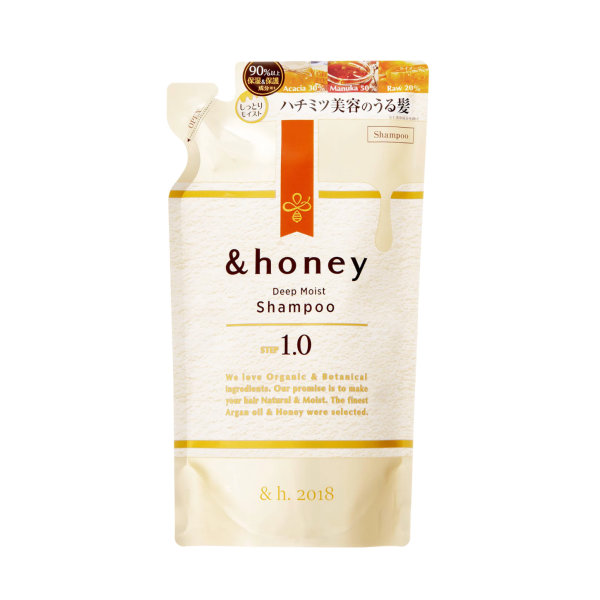 &HONEY Deep Moist Shampoo Refill 日本安蒂花子 蜂蜜保湿无硅油洗发水 补充装 350g Fashion