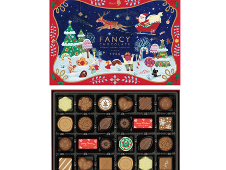 MARY’S Merry Chocolate Christmas Fancy Chocolate XFC-II 24 Pieces 日本MARY‘S 2024圣诞限定 缤纷巧克力礼盒 24入装 For Discount