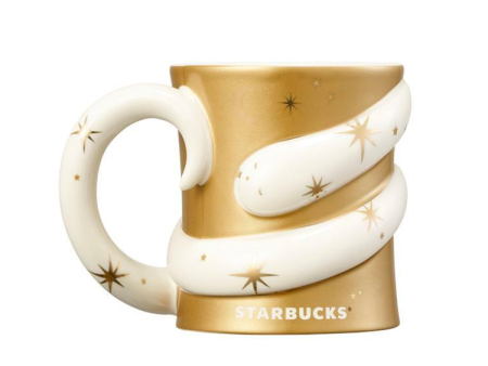 [Pre-Order] Korean SBUX Dreaming Snake Series Dreaming Snake Gold Mug 355ml [预售] 韩国星巴克 新年梦幻蛇系列 梦幻蛇马克杯 355ml For Sale