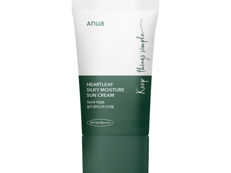 Anua Heartleaf Silky Moisture Sun Cream SPF 50+ PA++++ 韩国ANUA 鱼腥草清透保湿防晒霜 50ml Online Hot Sale