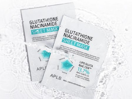 APLB Glutathione Niacinamide Sheet Mask 1pc Supply