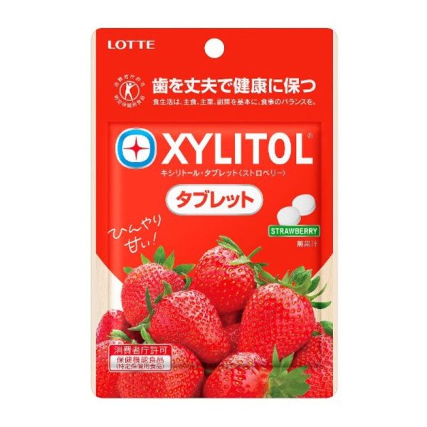 LOTTE Xylitol Strawberry Tablet Candy on Sale