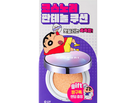 COSNORI x Crayon Shin-Chan Panthenol Barrier Vegan Cushion SPF 50+ PA++++ Special Set [Refill + Zzanggu Tok] (01 Ivory) 韩国 COSNORI X 蜡笔小新水光气垫套装 (01 浅象牙色) 12g+12g Online Hot Sale