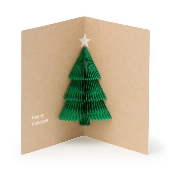 MUJI Christmas Wishes Honeycomb Paper Message Card For Cheap