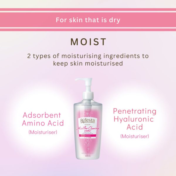 Bifesta Micellar Cleansing Water Moist 400ml on Sale